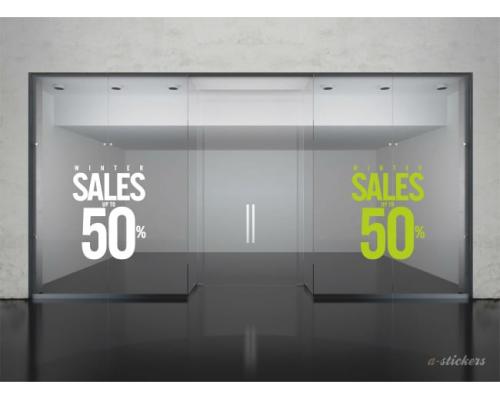 Αυτοκόλλητα βιτρίνας Letters 226