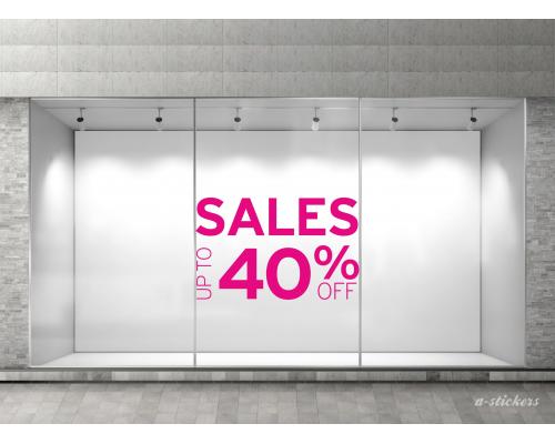 Αυτοκόλλητα βιτρίνας Letters 227