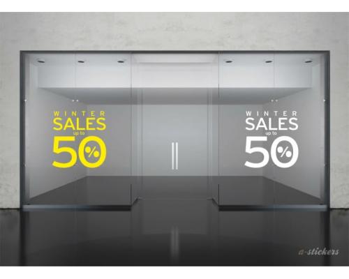 Αυτοκόλλητα βιτρίνας Letters 228