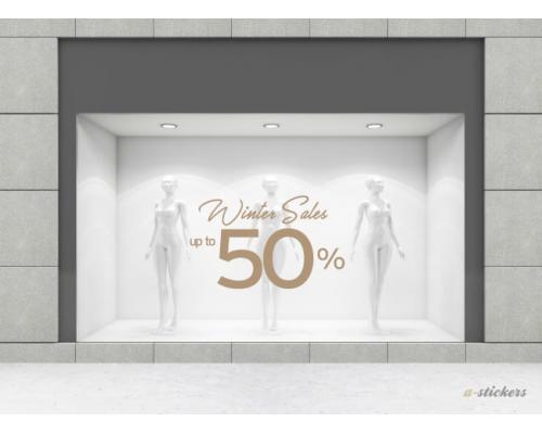 Αυτοκόλλητα βιτρίνας Letters 236