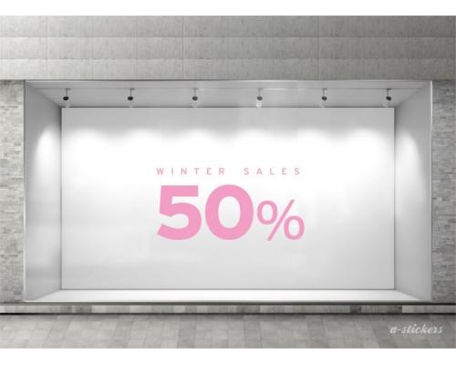 Αυτοκόλλητα βιτρίνας Letters 237