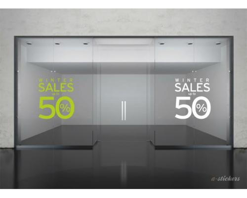 Αυτοκόλλητα βιτρίνας Letters 245