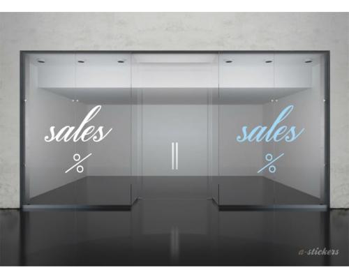 Αυτοκόλλητα βιτρίνας Letters 249