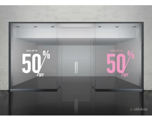 Αυτοκόλλητα βιτρίνας Letters 253