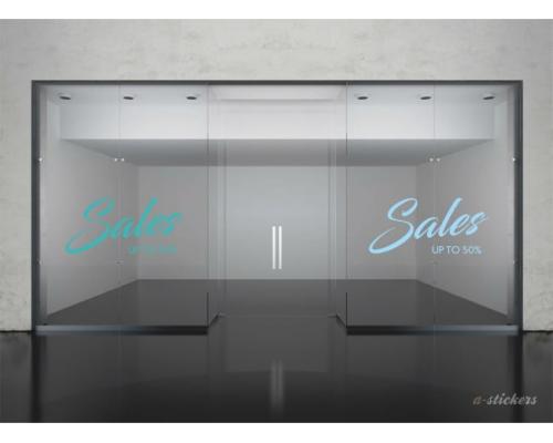 Αυτοκόλλητα βιτρίνας Letters 254