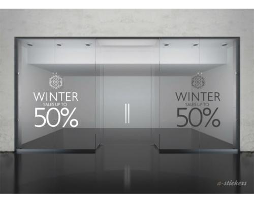 Αυτοκόλλητα βιτρίνας Letters 257