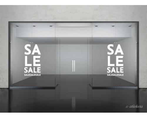 Αυτοκόλλητα βιτρίνας Letters 258