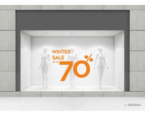 Αυτοκόλλητα βιτρίνας Letters 260