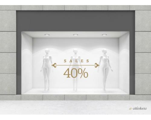 Αυτοκόλλητα βιτρίνας Vintage 439