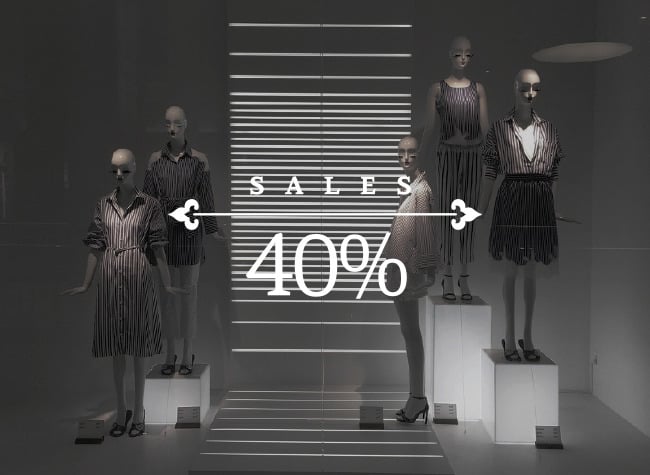 Αυτοκόλλητα βιτρίνας Vintage 439