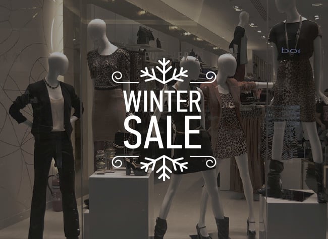 Αυτοκόλλητα βιτρίνας Vintage 455