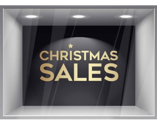 Χριστουγεννιάτικο Αυτοκόλλητο Βιτρίνας - 501