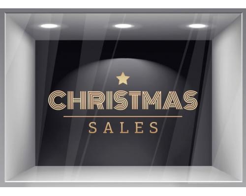 Χριστουγεννιάτικο Αυτοκόλλητο Βιτρίνας - 502