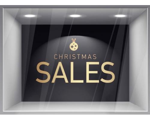 Χριστουγεννιάτικο Αυτοκόλλητο Βιτρίνας - 504