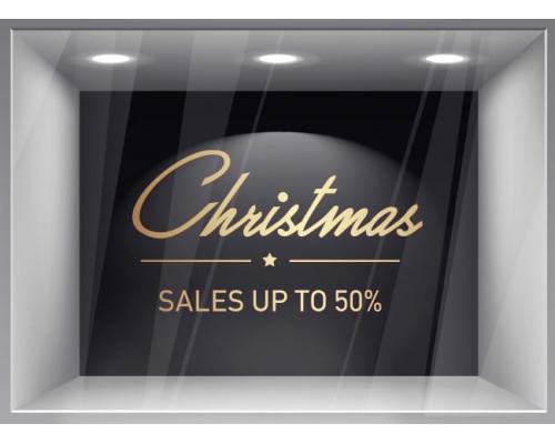 Χριστουγεννιάτικο Αυτοκόλλητο Βιτρίνας - 507