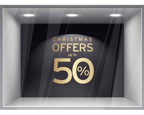 Χριστουγεννιάτικο Αυτοκόλλητο Βιτρίνας - 513