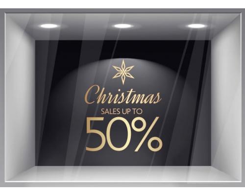 Χριστουγεννιάτικο Αυτοκόλλητο Βιτρίνας - 519