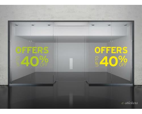 Αυτοκόλλητο βιτρίνας Mid Season 822