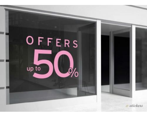 Αυτοκόλλητο βιτρίνας Mid Season 823