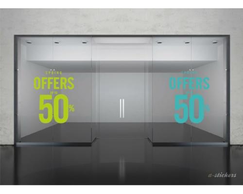 Αυτοκόλλητο βιτρίνας Mid Season 824