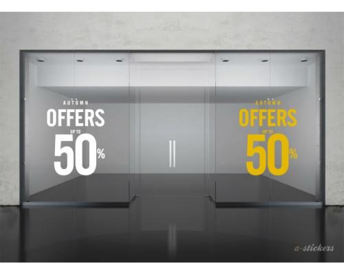 Αυτοκόλλητο βιτρίνας Mid Season 825