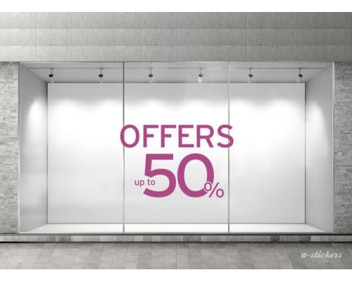 Αυτοκόλλητο βιτρίνας Mid Season 831