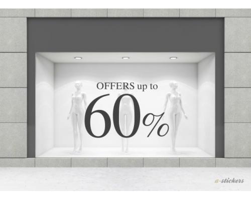 Αυτοκόλλητο βιτρίνας Mid Season 832