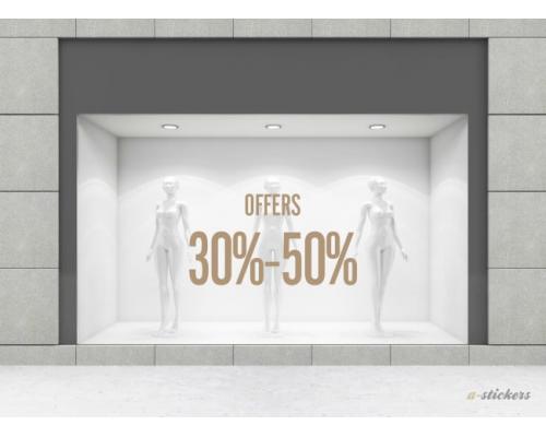 Αυτοκόλλητο βιτρίνας Mid Season 834