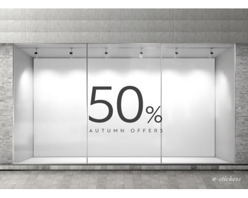 Αυτοκόλλητο βιτρίνας Mid Season 837