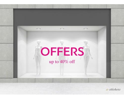 Αυτοκόλλητο βιτρίνας Mid Season 838