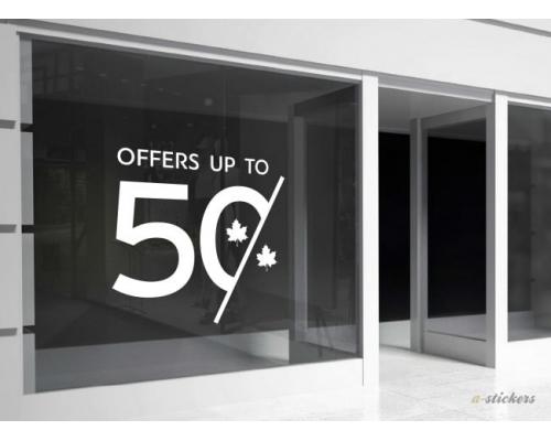 Αυτοκόλλητο βιτρίνας Mid Season 839