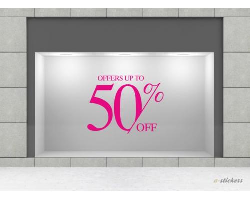 Αυτοκόλλητο βιτρίνας Mid Season 842