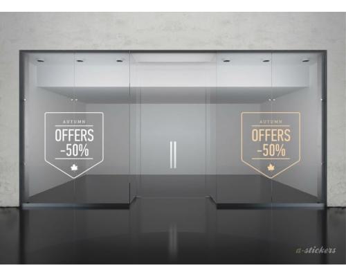 Αυτοκόλλητο βιτρίνας Mid Season 843