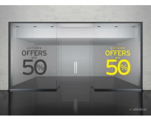 Αυτοκόλλητο βιτρίνας Mid Season 846