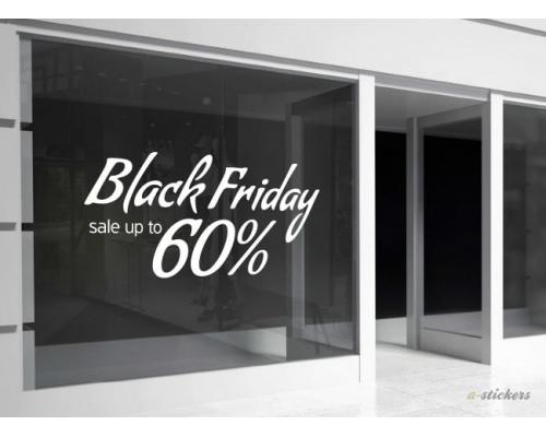 Αυτοκόλλητο βιτρίνας Black Friday 907