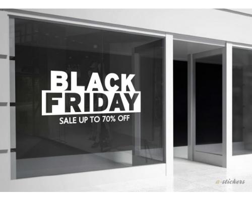 Αυτοκόλλητο βιτρίνας Black Friday 910