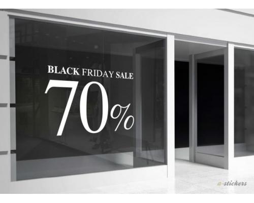 Αυτοκόλλητο βιτρίνας Black Friday 914