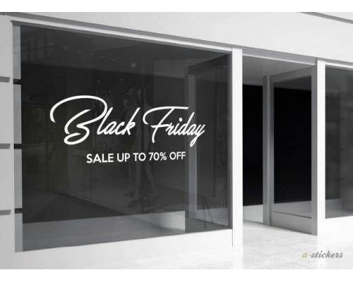 Αυτοκόλλητο βιτρίνας Black Friday 915