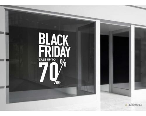 Αυτοκόλλητο βιτρίνας Black Friday 918
